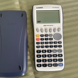 Casio fx-9750GII White and Blue Graphing Calculator